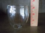 Height of 8.5 oz. Bodum Double-Wall Glass Cup