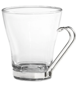 4 Bormioli Rocco Verdi Oslo Glass Cups Mugs Stainless Handles Espresso  Demitasse